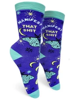 Manifest That Shit Crew Socks