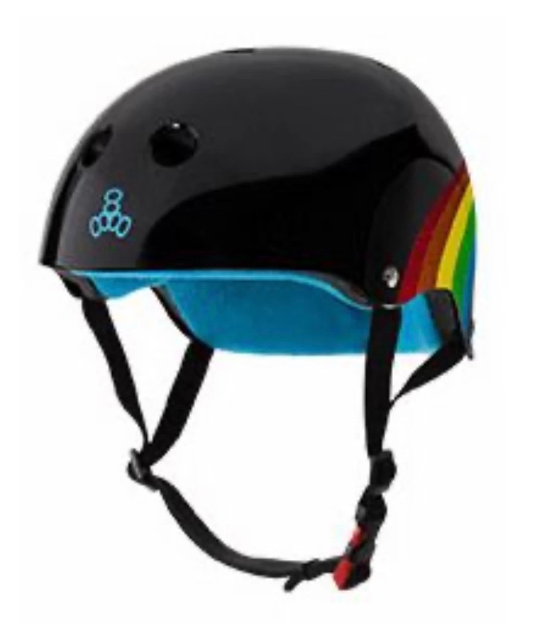 Triple 8 Certified Sweatsaver Helmet - Rainbow 2 Triple 8 Certified Sweatsaver Helmet - Rainbow - Image 2