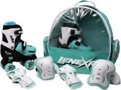 Lenexa Go GRO Adjustable Quad Roller Skate Bundle