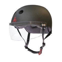 Triple 8 Visor Helmet Certified Matte Black