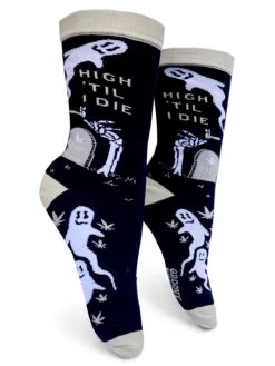 High 'Til I Die Crew Socks