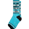 Be Kind To Animals Or I'll Kill You Socks