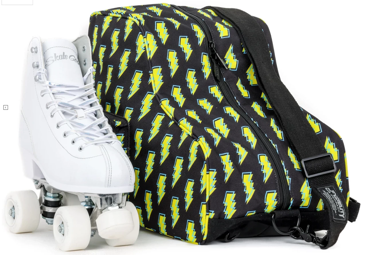 Freewheelin' Roller Skate Crossover Bag - Bowie Bolts 1 Freewheelin' Roller Skate Crossover Bag - Bowie Bolts