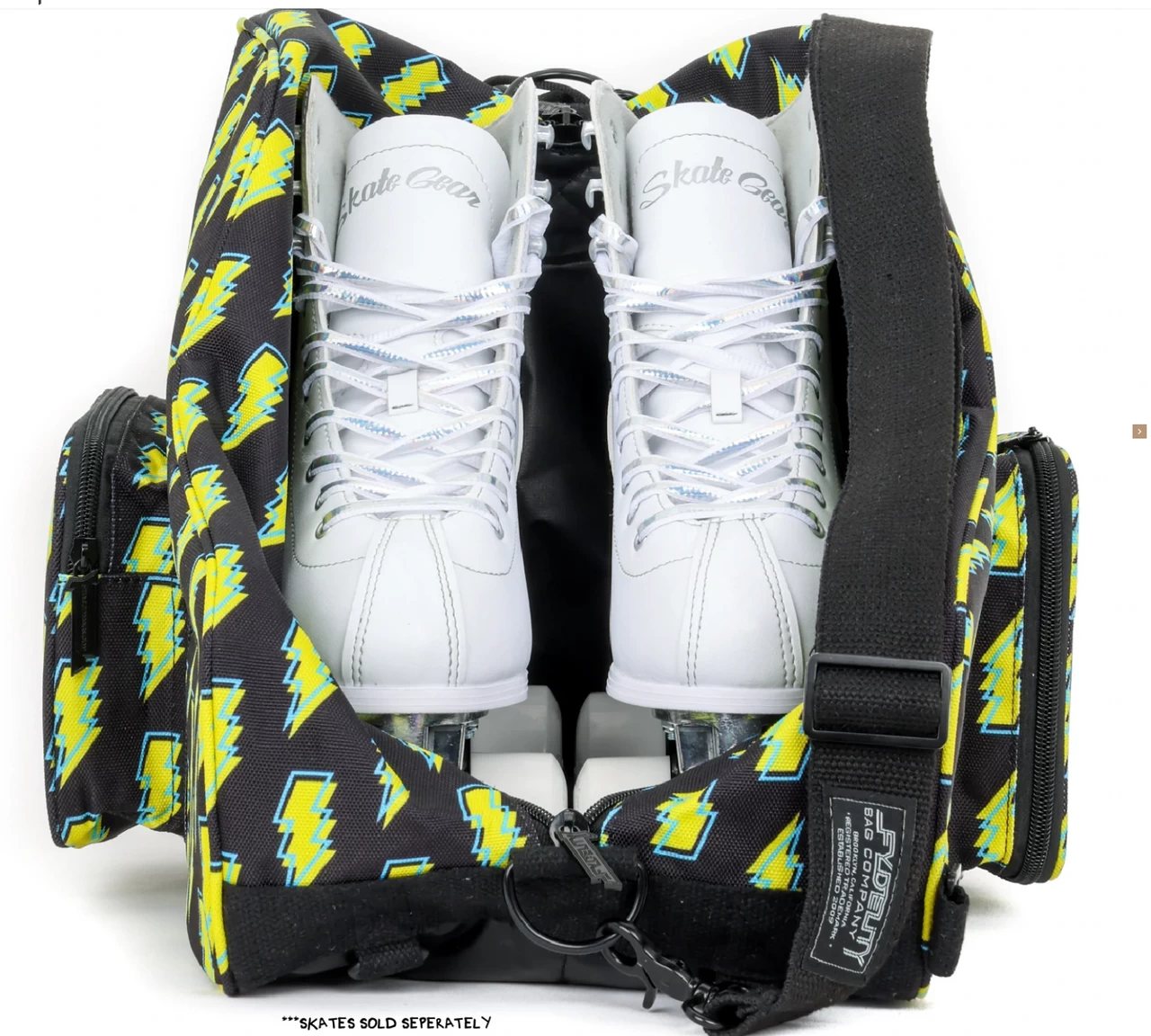 Freewheelin' Roller Skate Crossover Bag - Bowie Bolts 2 Freewheelin' Roller Skate Crossover Bag - Bowie Bolts - Image 2