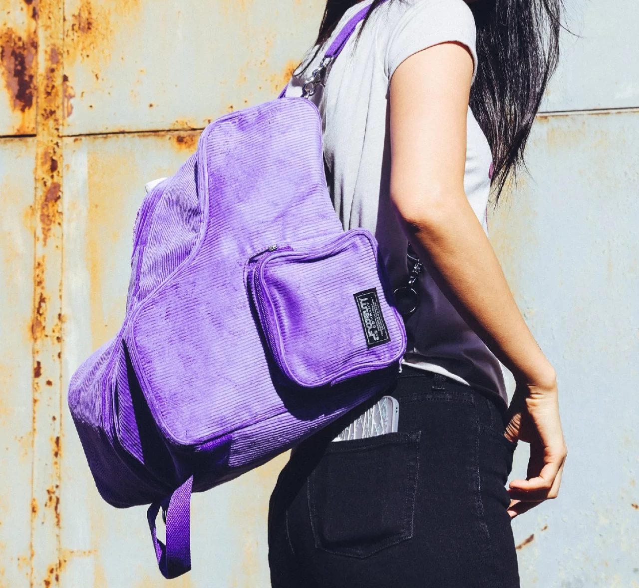 Freewheelin' Roller Skate Crossover Bag - Corduroy Lavender 5 Freewheelin' Roller Skate Crossover Bag - Corduroy Lavender - Image 5