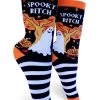 Spooky Bitch Womens Crew Socks