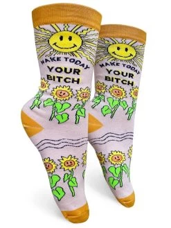 Make Today Your Bitch Crew Socks