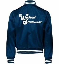 Wicked Satin Baseball Jacket