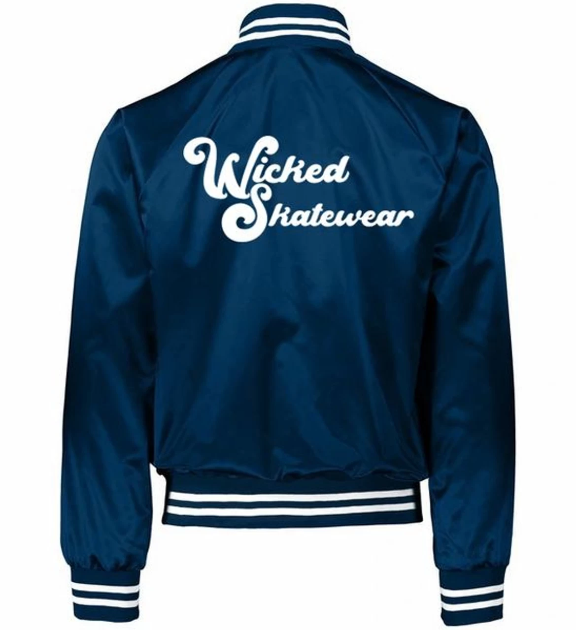 Wicked Satin Baseball Jacket
