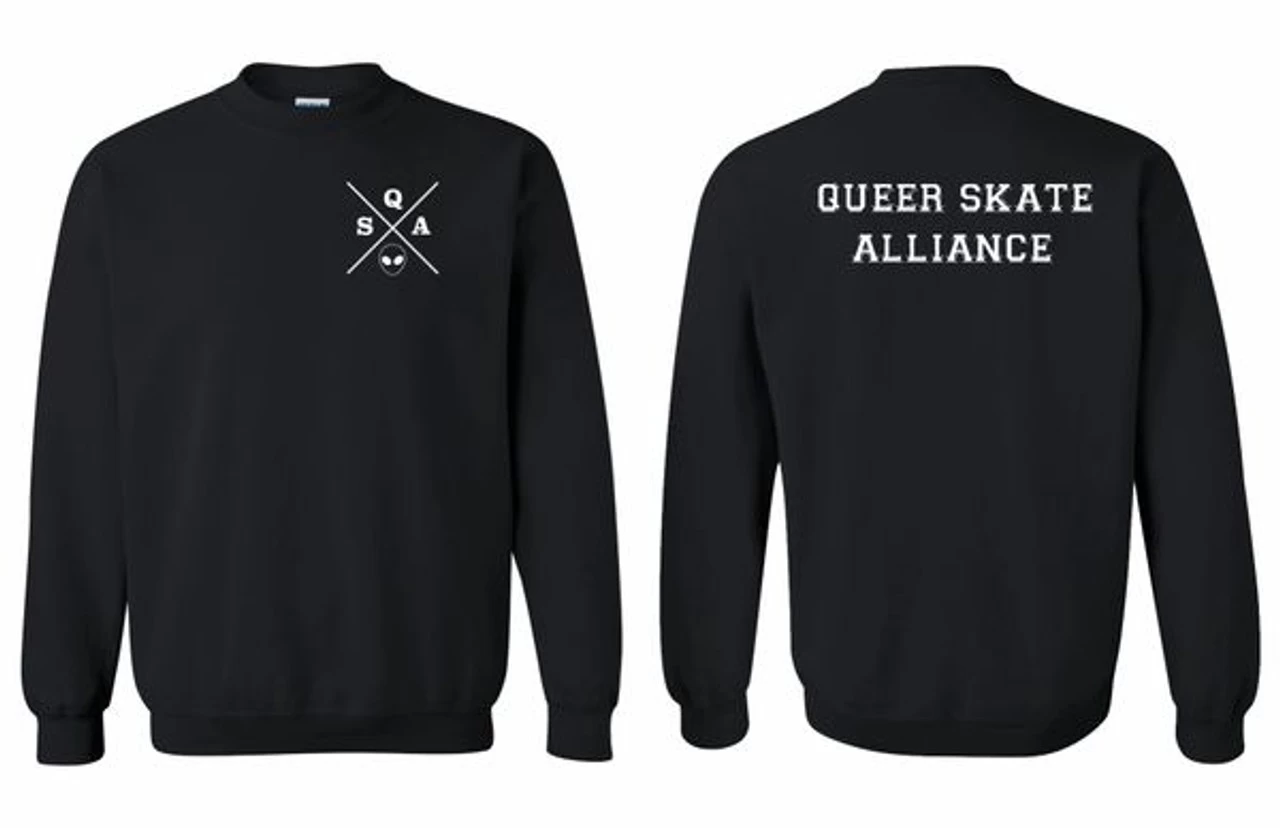QSA Queer Skate Alliance Sweatshirt 1 QSA Queer Skate Alliance Sweatshirt
